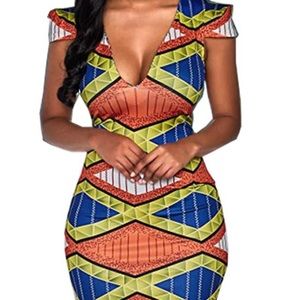 Ankara print dress